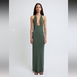 Christopher Esber Slope Maxi Dress, size AU4 (00-0) Fits XXS-S like new